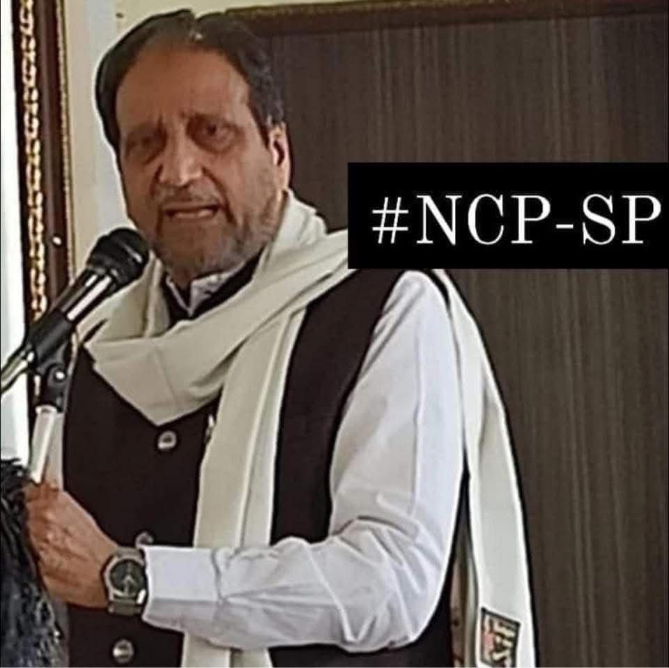 Naseem Siddiqui speaking as NCP National Spokesperson